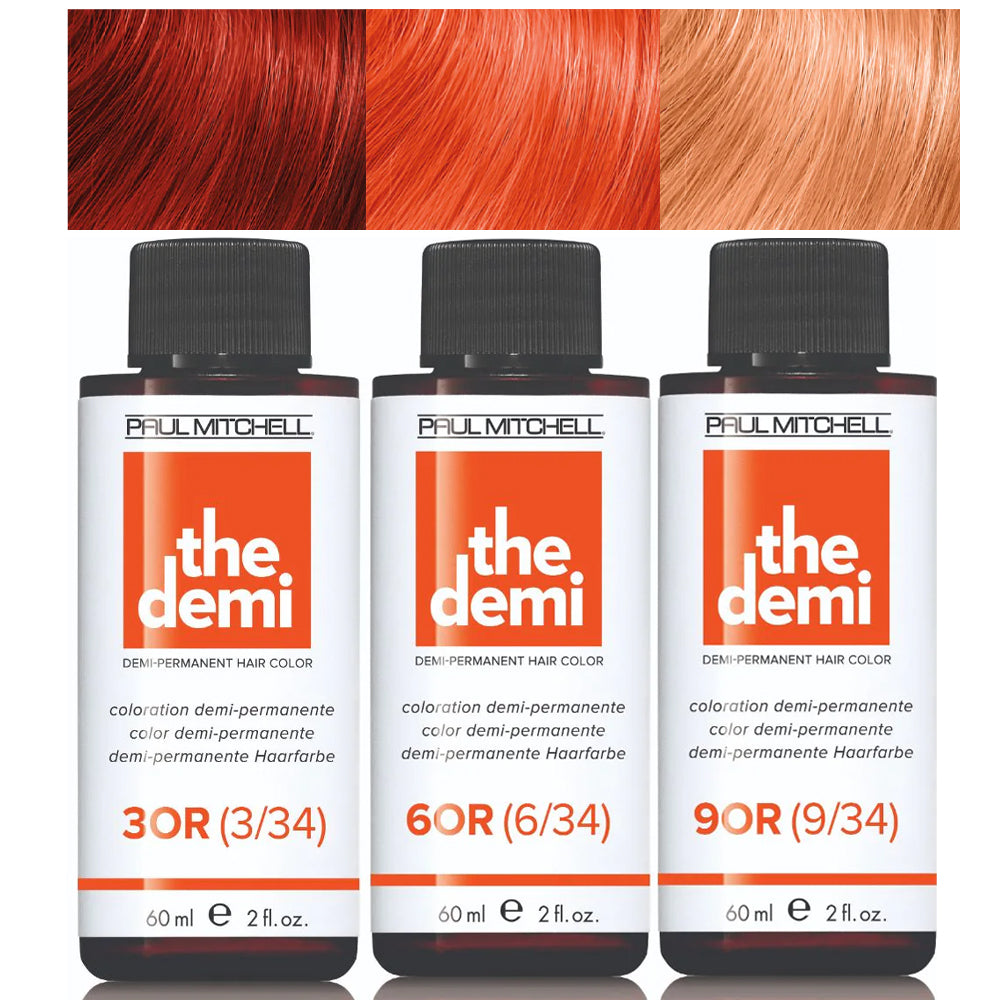 Paul Mitchell The Demi Orange REd Tone Semi-Permanent Hair Color 2oz