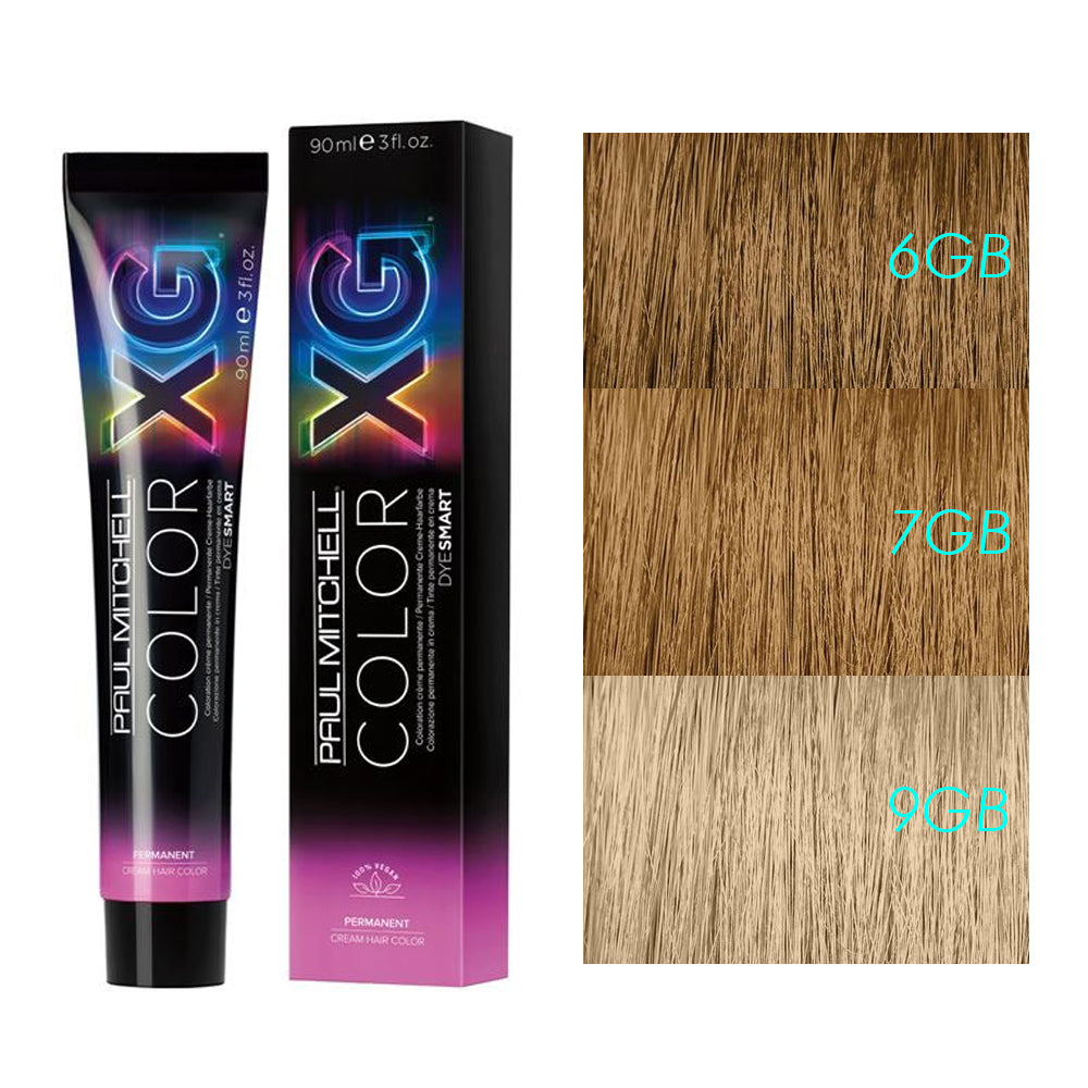 Paul Mitchell The Color XG Professional Permanent Cream Hair Color  Gold Brown Level 3oz / 90ml