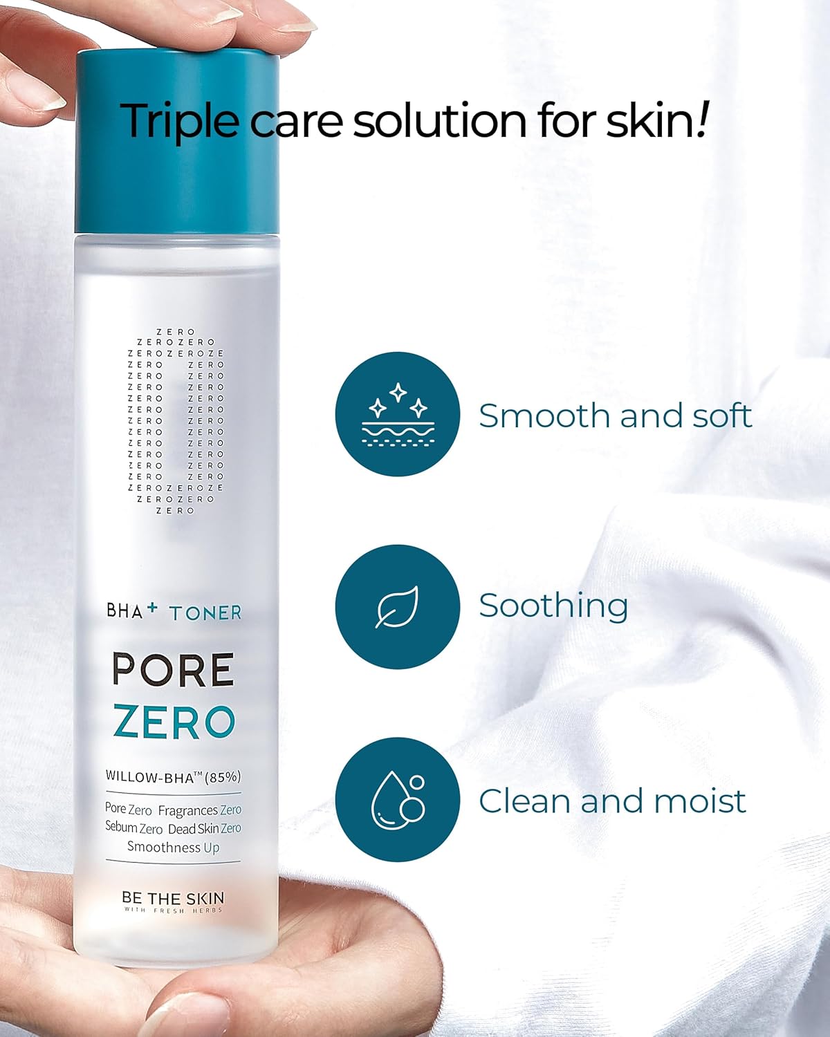 Daily exfoliating toner with 85% naturally derived BHA

