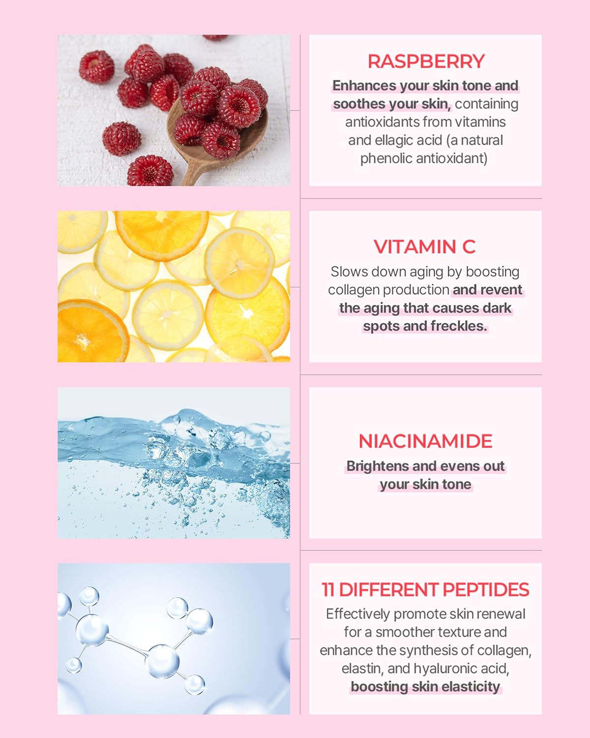 Non-sticky texture serum for dull, uneven skin INGREDIENTS