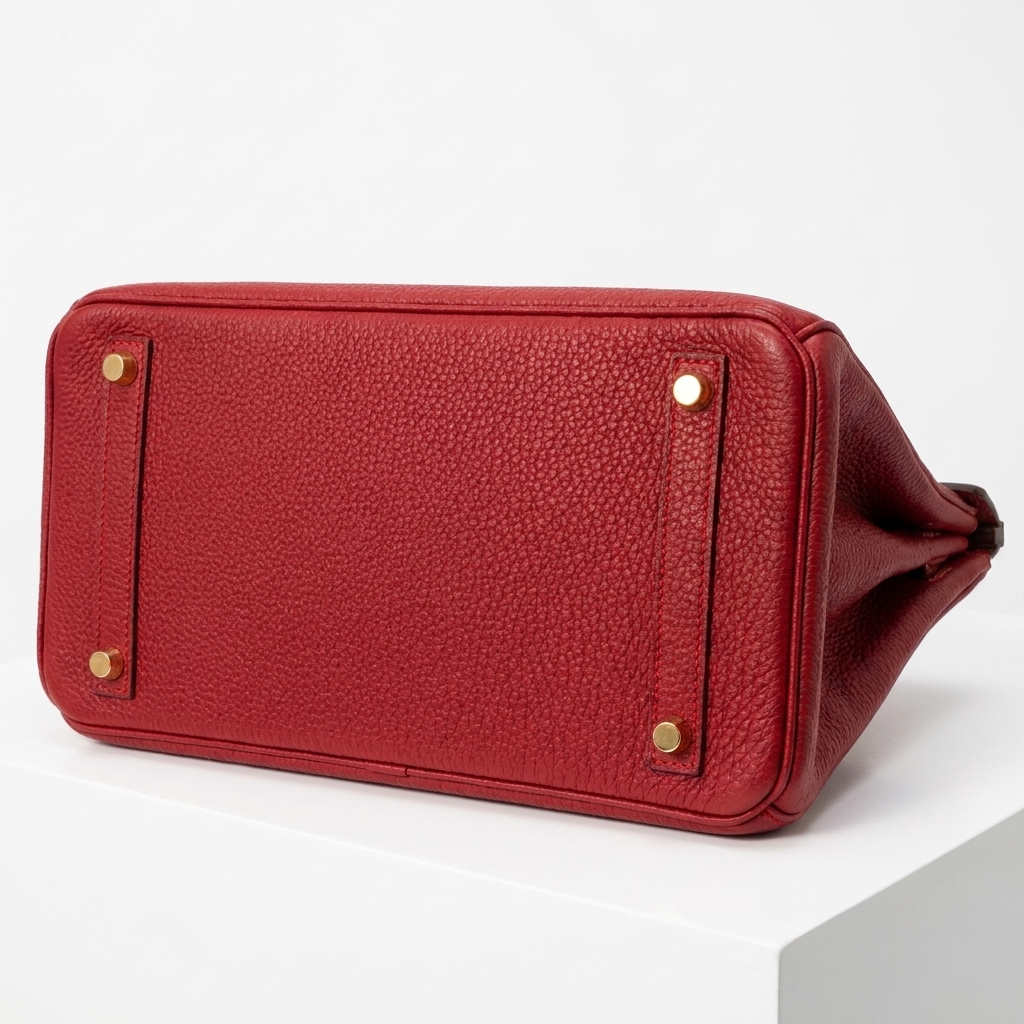 Classic Birkin30 Red Togo Bag Detail