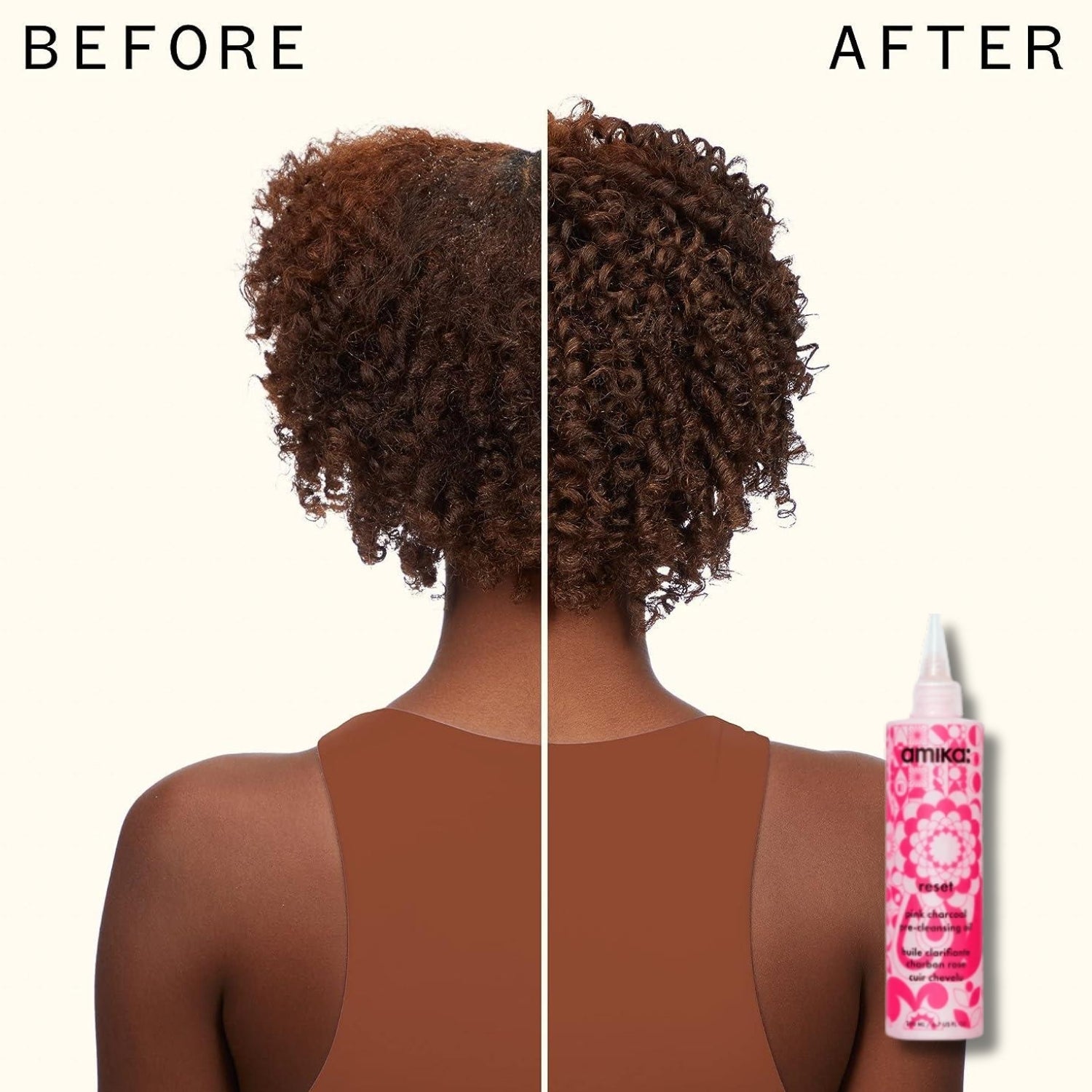 amika Pink Charcoal Oil Result