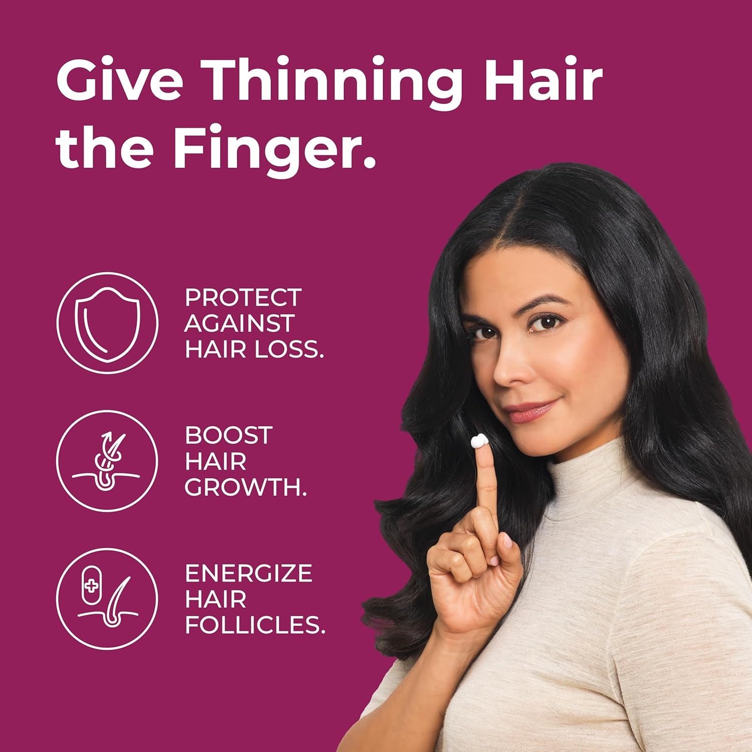 BosleyMD Women's Revive+ Densifying Foam for thinning hair.
