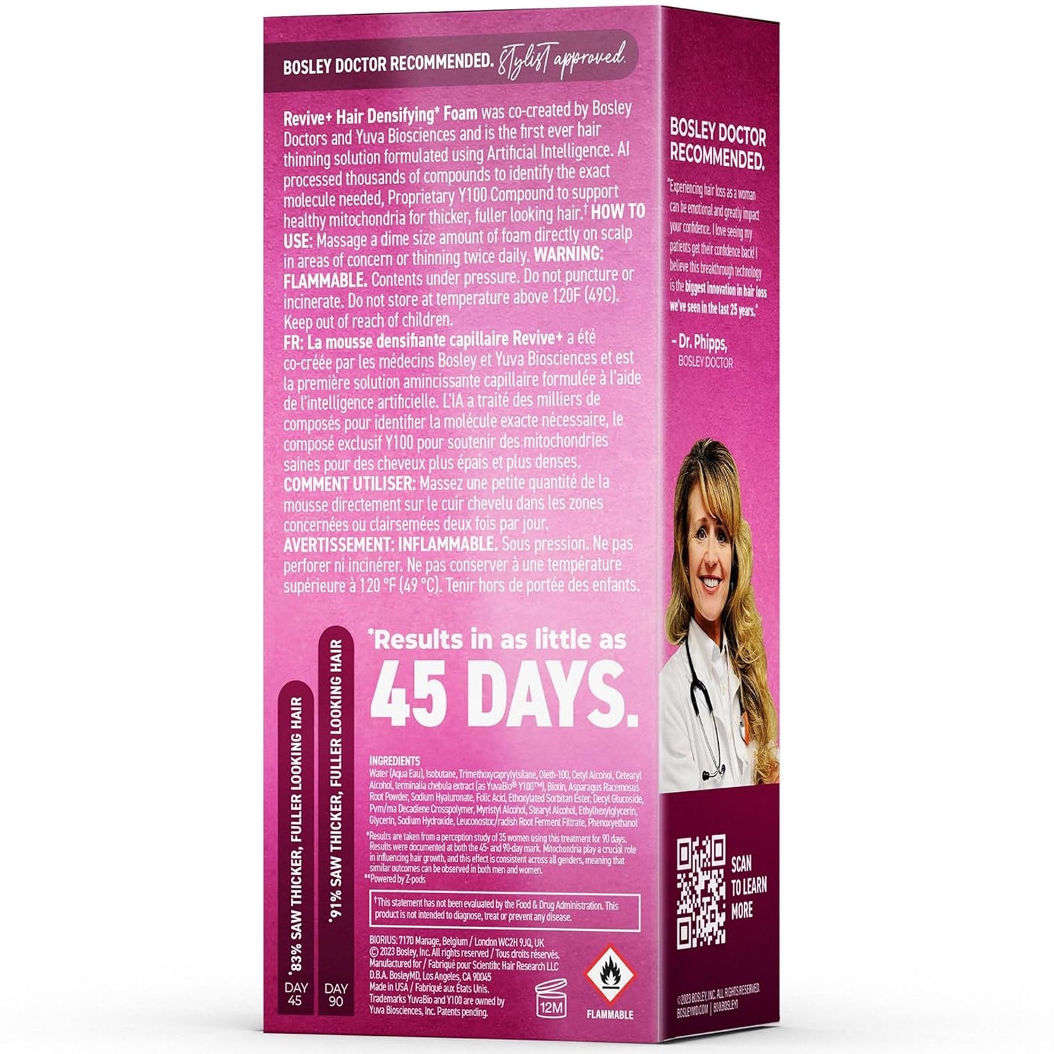 BosleyMD Women's Revive+ Densifying Foam back