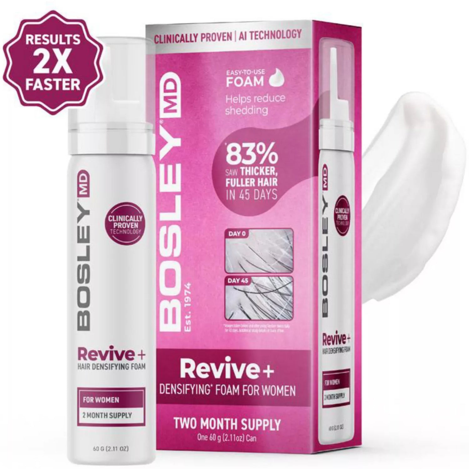 BosleyMD Women's Revive+ Densifying Foam 