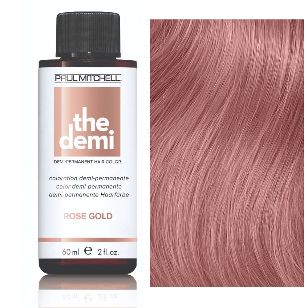Paul Mitchell The Demi Muted Metallic Tone Semi-Permanent Hair Color 2oz Rose Gold