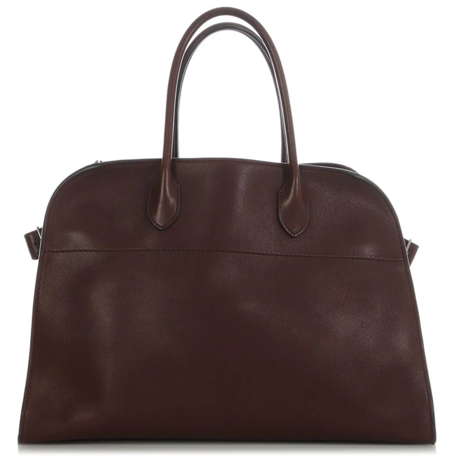 Mocha leather tote bag 15