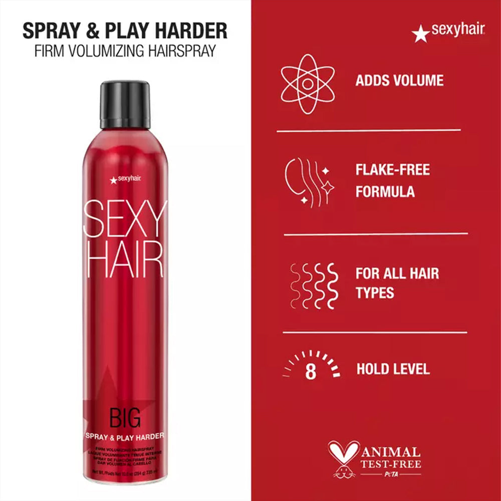 Big Sexy Hair Spray & Play Harder Firm Volumizing Hair Spray Benefits