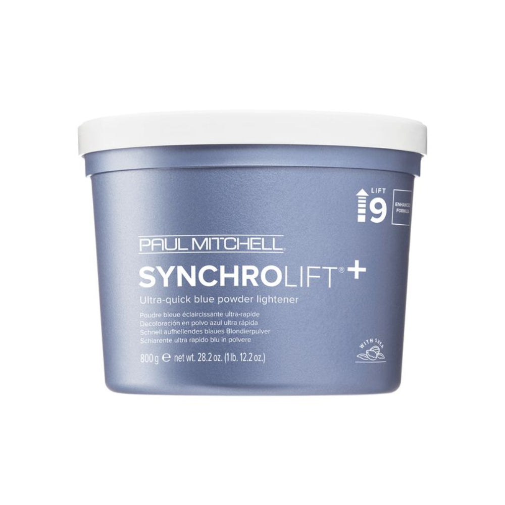 Paul Mitchell Synchrolift+ Ultra quick blue powder lightener gentle and safe upto 9 levels 800g