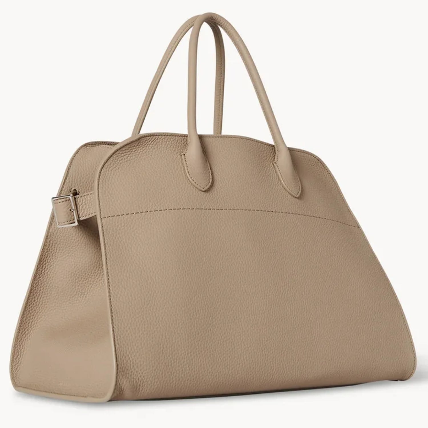 Modern Structured Grained Leather Tote Bag – Large, Mocha, Taupe or Black