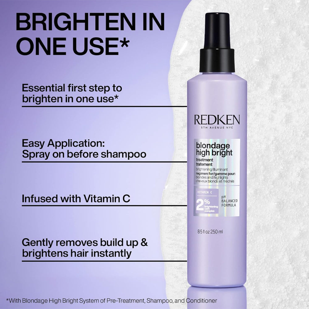 Redken Blondage high bright pre shampoo treatment with vitamin c 