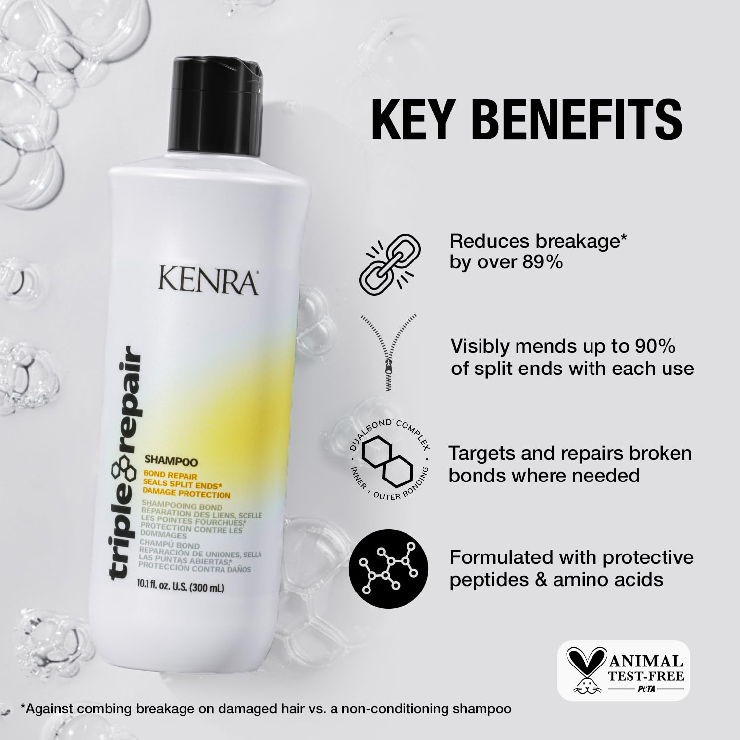Kenra Triple Repair Shampoo and Conditioner 300ml - Main Image