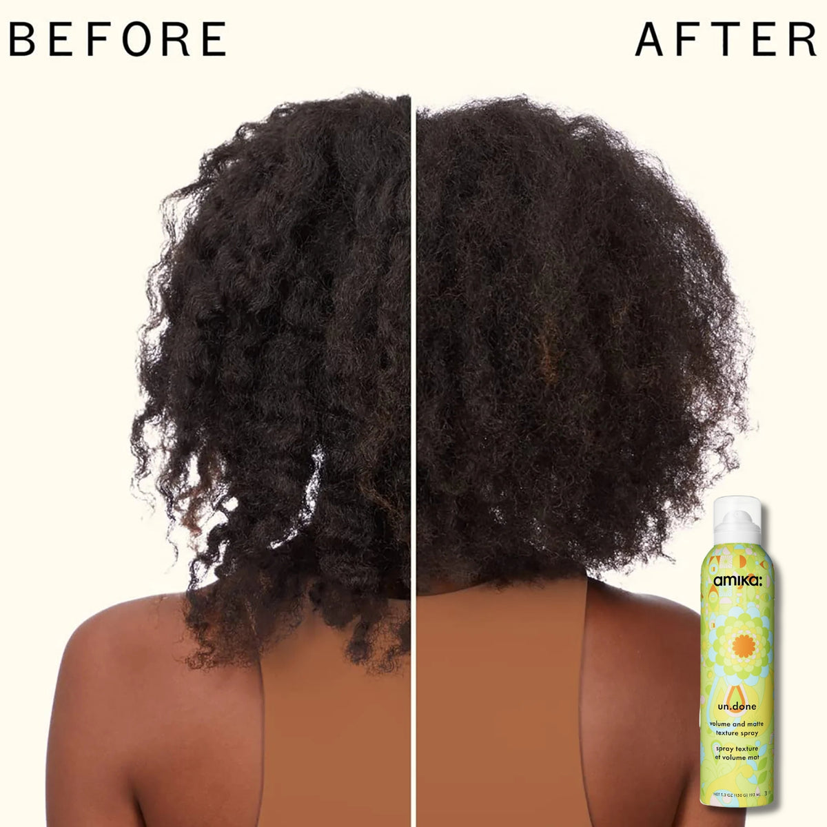 amika Un.Done Texture Spray result