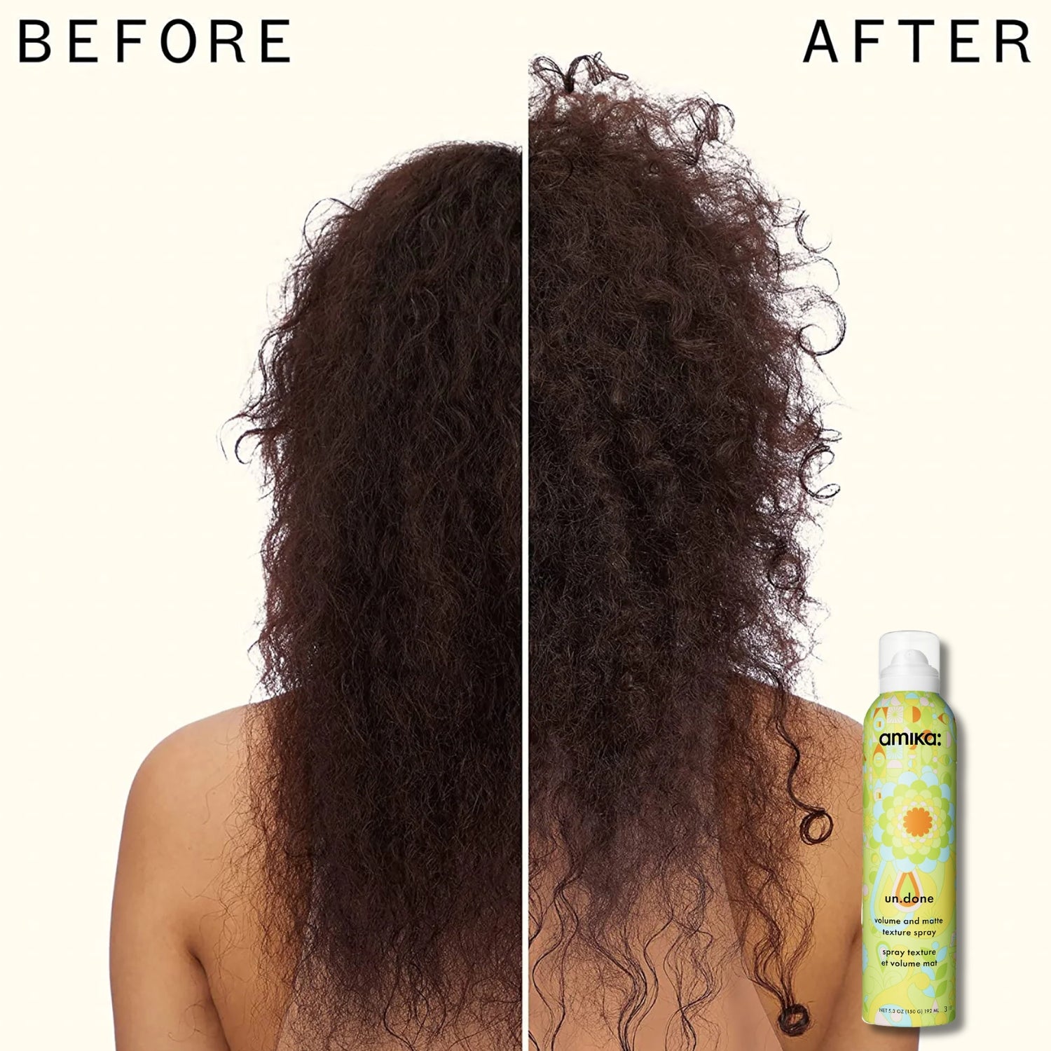 amika Un.Done Texture Spray result