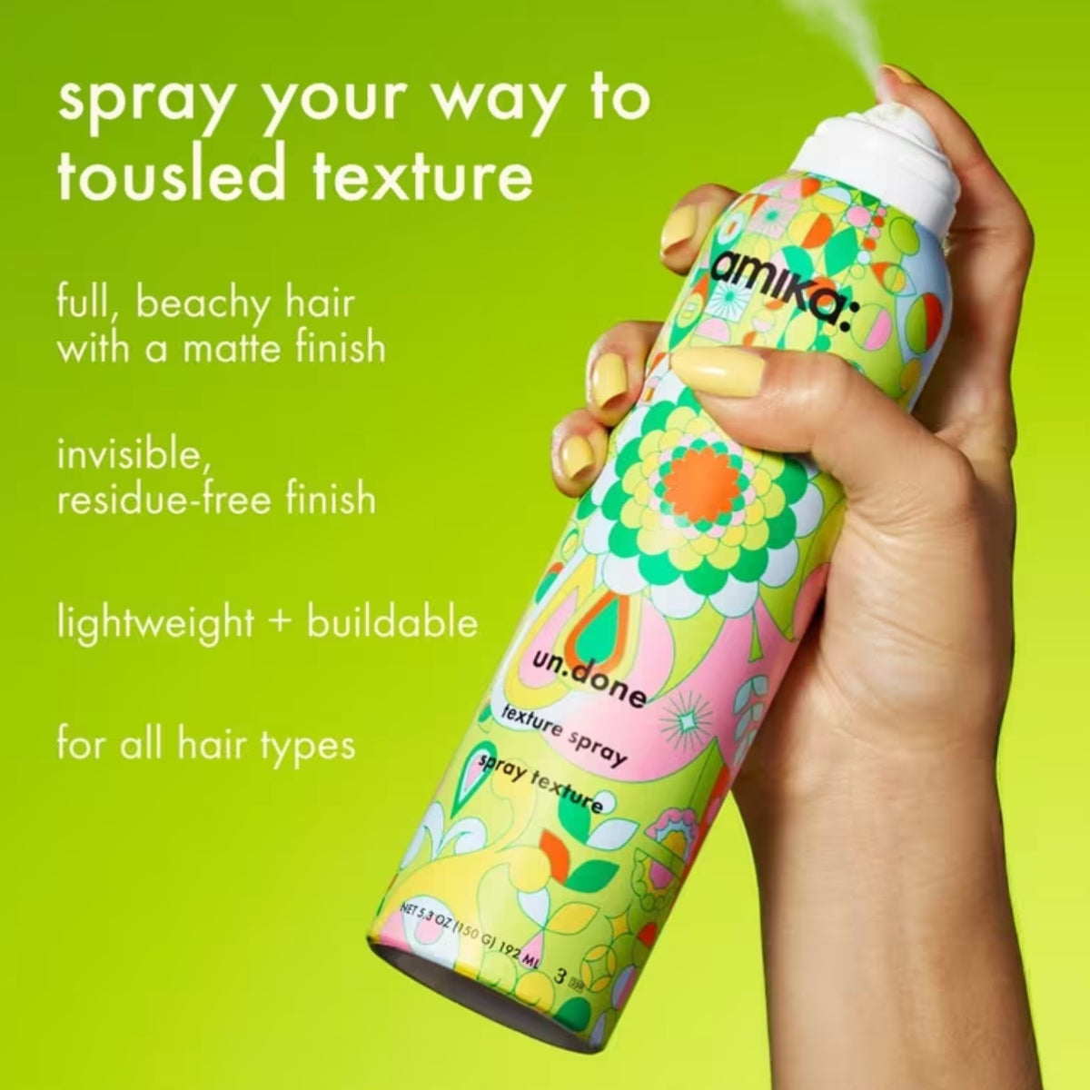 amika Un.Done Texture Spray benefits