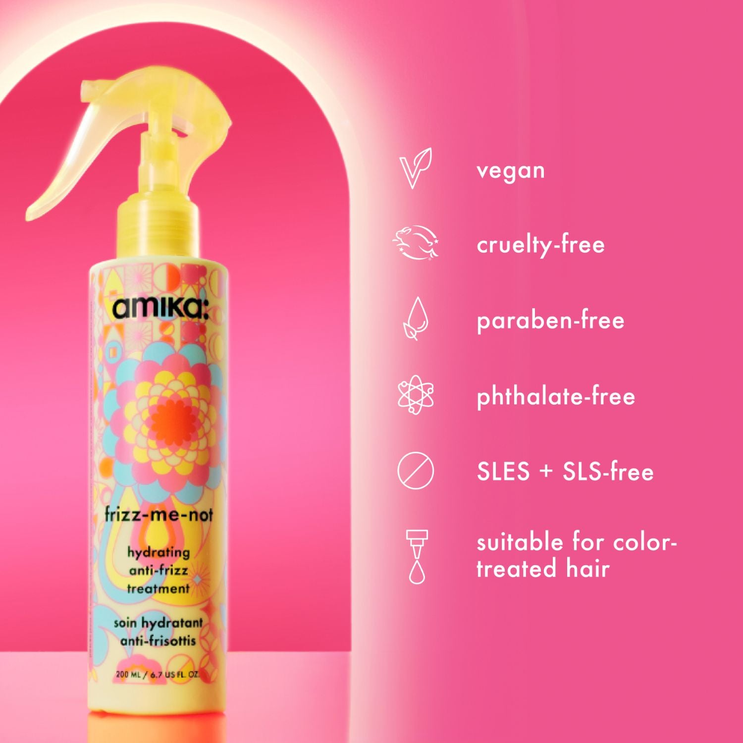 Amika frizz-me-not hair treatment spray b