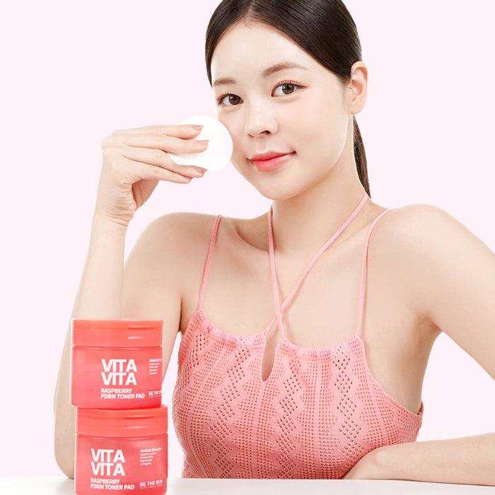 Vegan toner pad for prepping skin before makeup