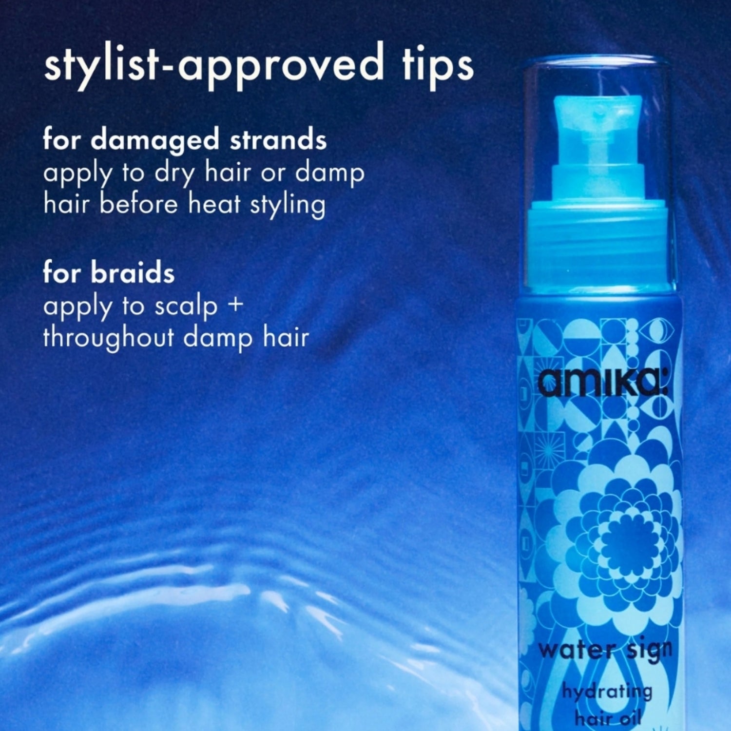 amika Water Sign Hydrating Hair Oil 1.7 oz benefits