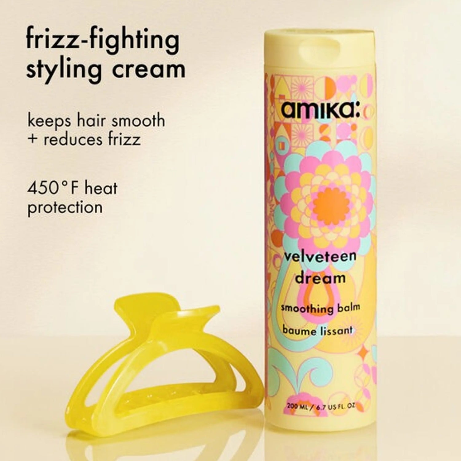 Amika Velveteen Dream frizz-fighting styling cream smoothing balm benefits