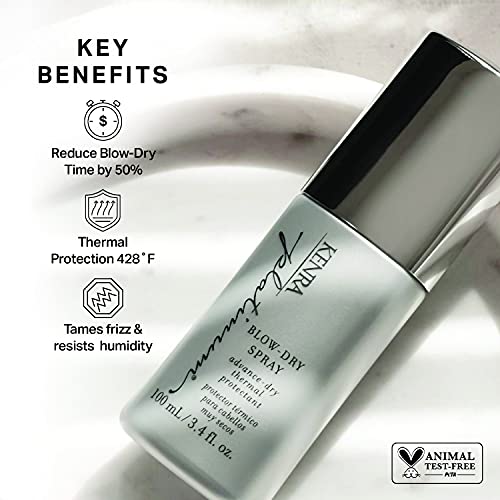 Kenra Platinum Blow-Dry Mist 3.4 Oz – Thermal Defense, Keratin-Enriched
