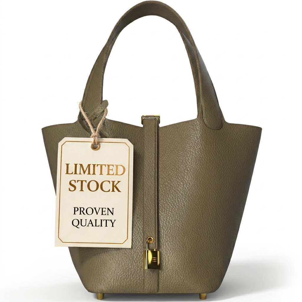 PICKTIN18 BUCKET BAG Khaki Elephant Gray COLOR