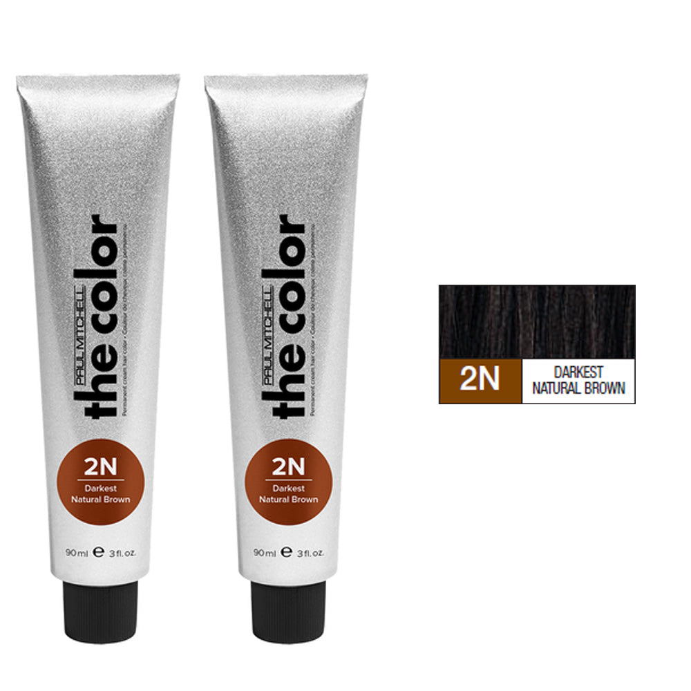 Paul Mitchell the Color Natural Level Cream Color Permanent Duo Set 3oz 2n