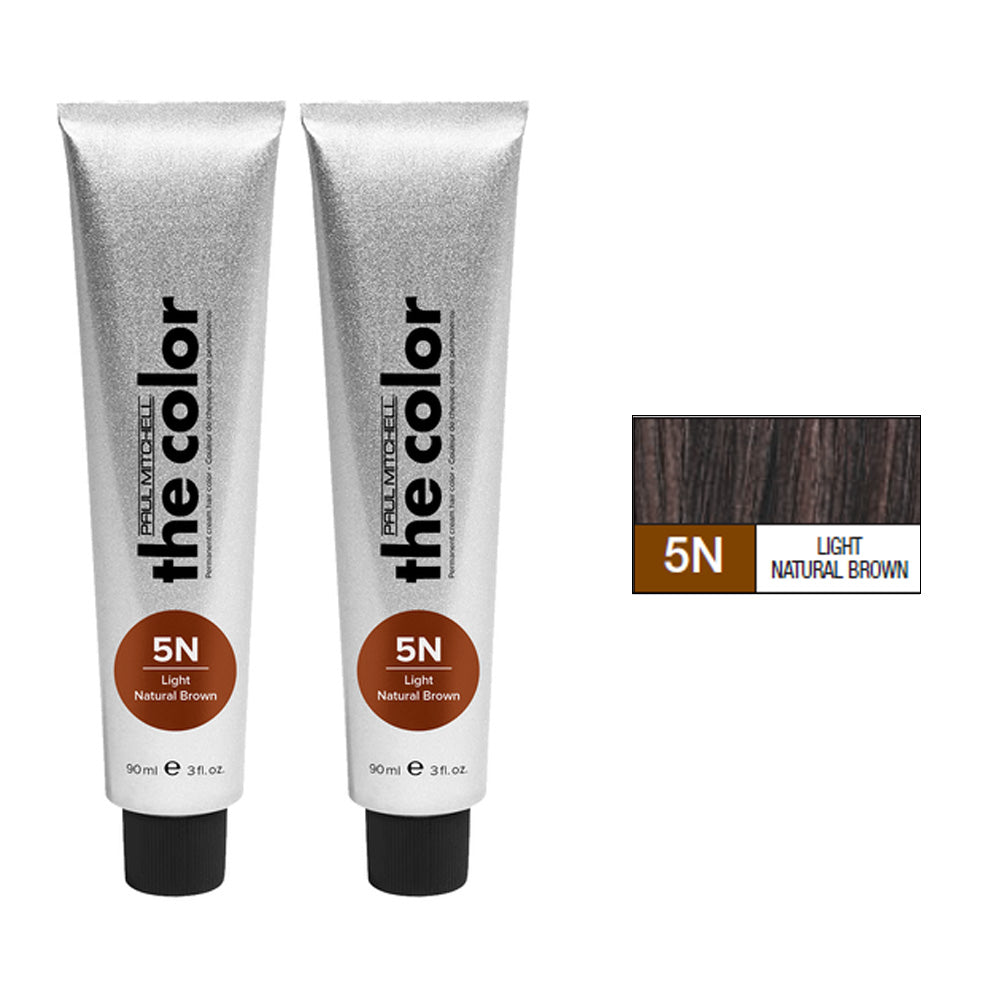 Paul Mitchell the Color Natural Level Cream Color Permanent Duo Set 3oz 5n