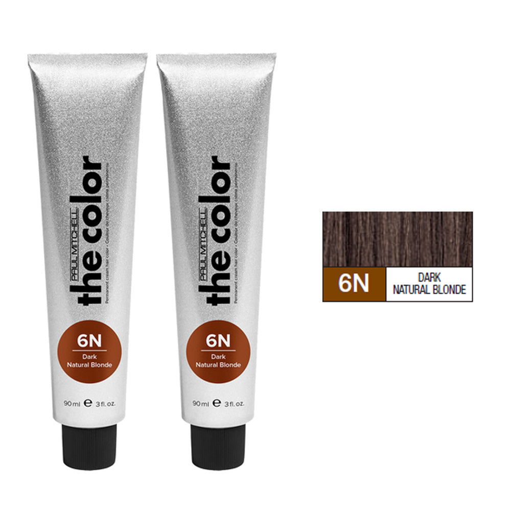Paul Mitchell the Color Natural Level Cream Color Permanent Duo Set 3oz 6n