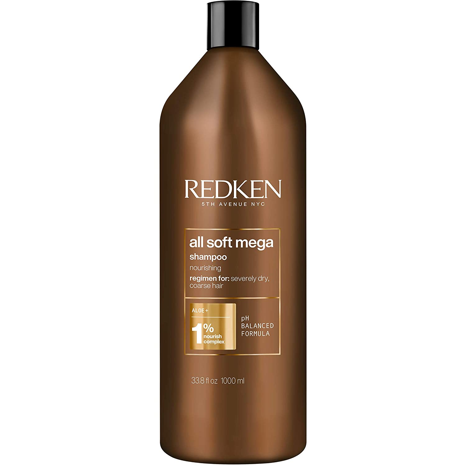 Redken All Soft Mega Shampoo / 1000ml Redken Hair Products for Preventing Moisture Loss and Keep the Severely Dry Hair Hydrated and Soft
