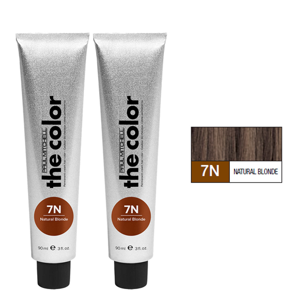 Paul Mitchell the Color Natural Level Cream Color Permanent Duo Set 3oz 7n