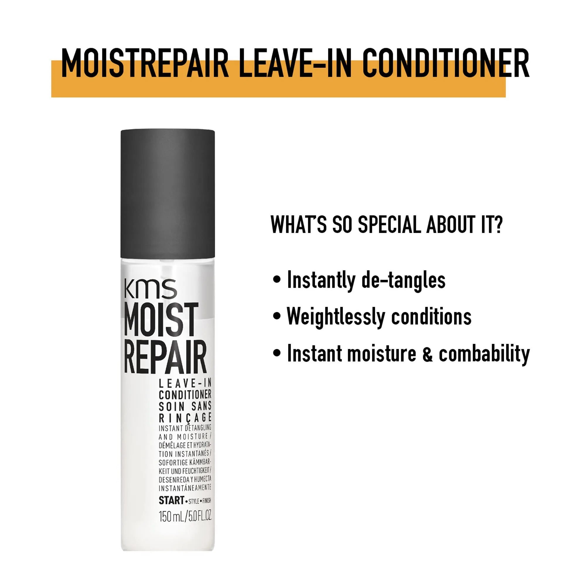 KMS MOIST REPAIR LEAVE IN CONDITIONER DETANGLE AND MOISTURE