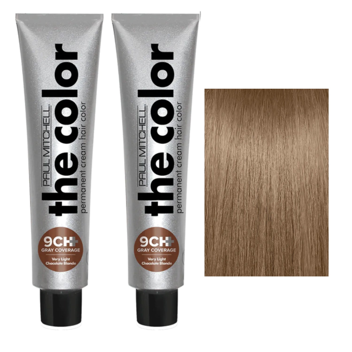 Paul Mitchell The Color N+ Gray Coverage Cream Type Hair Color Ash Level  3oz / 90ml with Ammonia Beeswax Base Formula