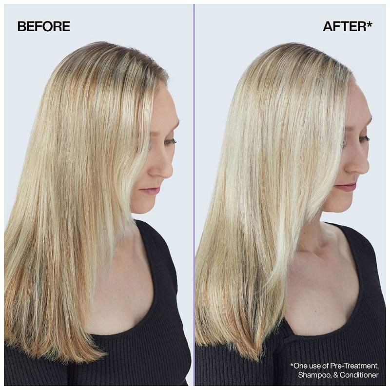 Redken Blondage High Bright Set Before and After