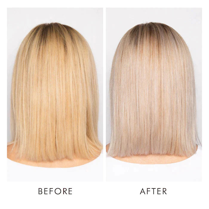 Moroccanoil Blonde Perfecting Set before and after