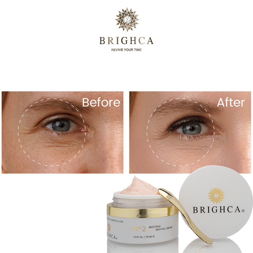 Brighca Melting Collagen Cream before and after result 