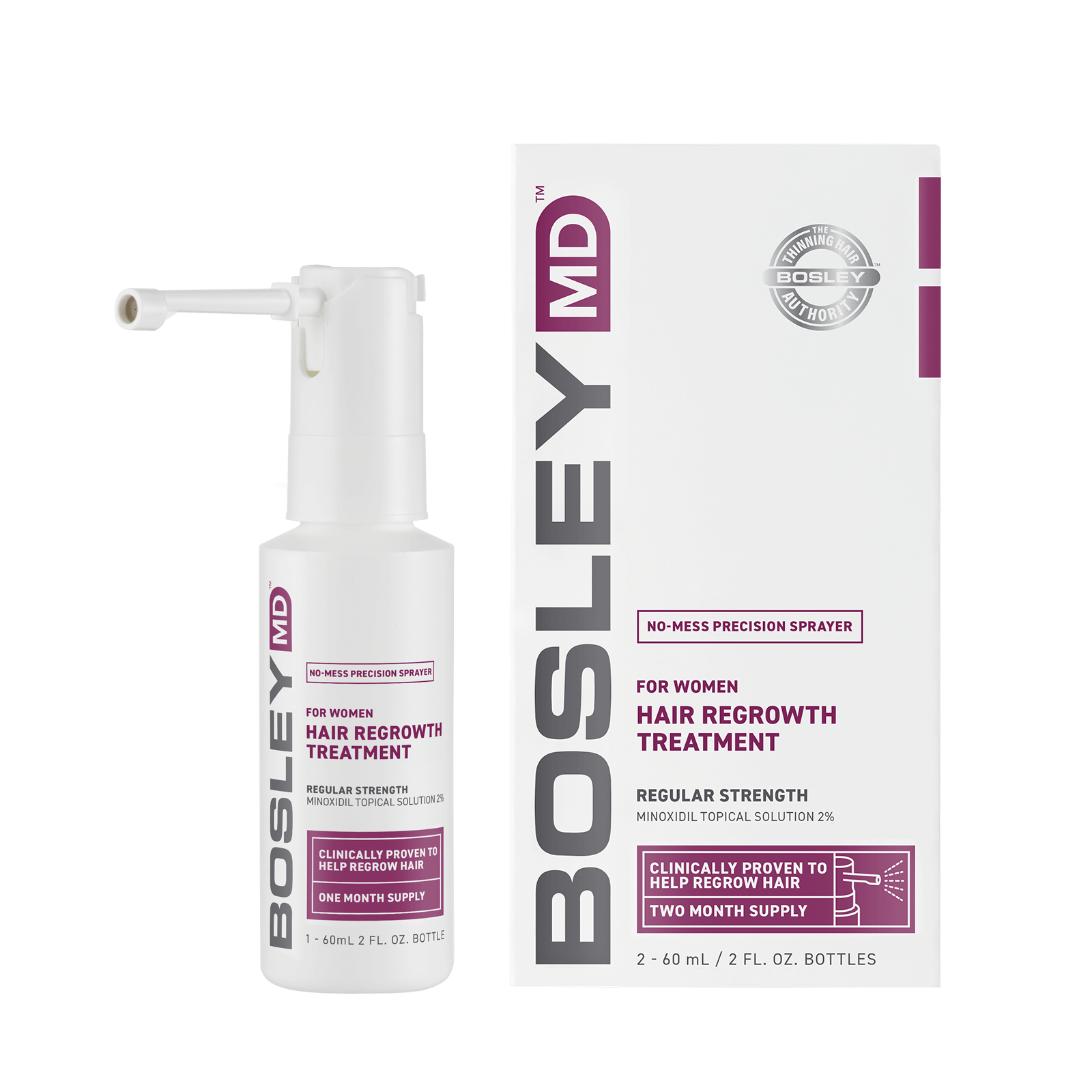 Bosley Hair  Regrowth Treatment For Women 2oz / 60ml