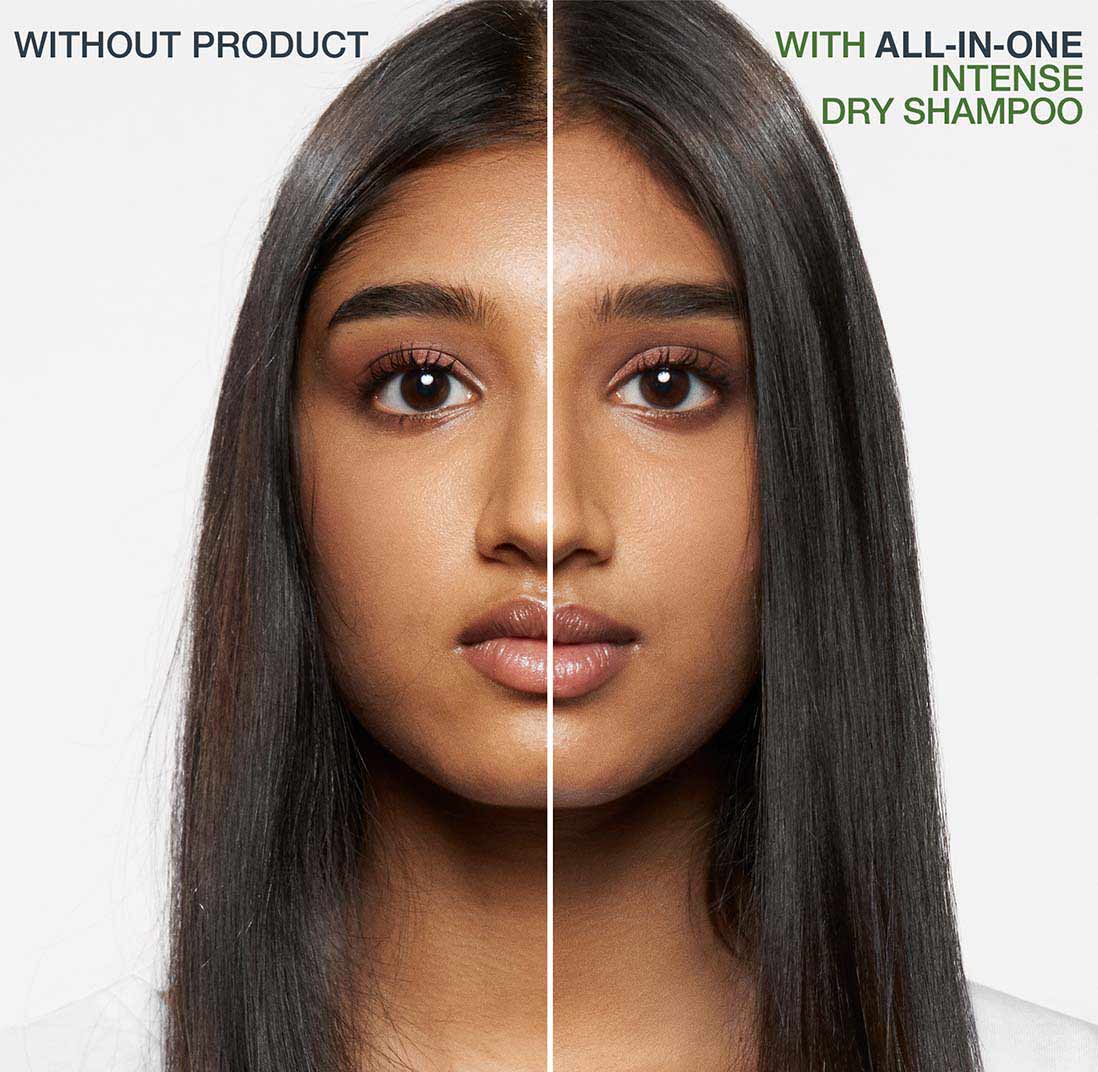Biolage All-In-One Intense Dry Shampoo Before and After