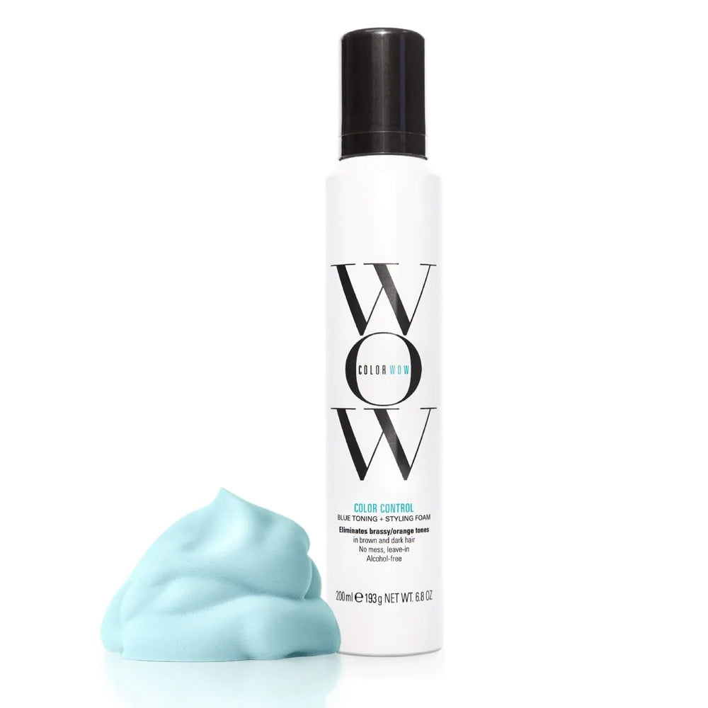 Color Wow Color Control Blue Toning Leave in Foam to Instantly Eliminate Brassy Yellow tone