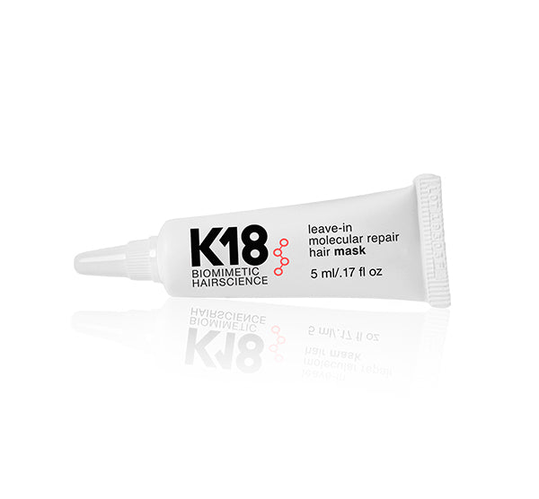 K18 Leave In Molecular Repair Hair Mask Single Tube .17oz / 5ml