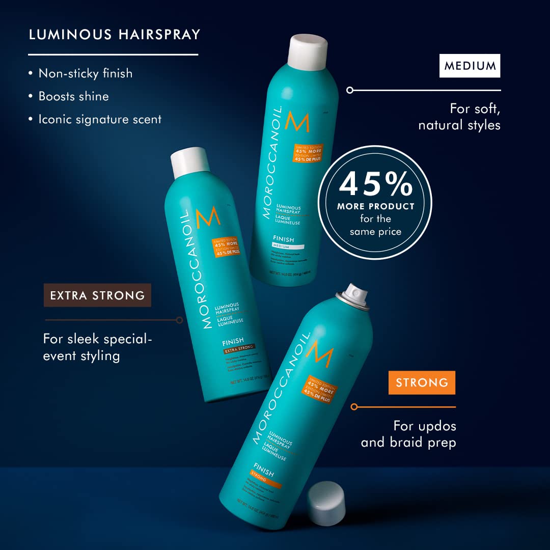 MoroccanOil Luminous outlet Hairspray STRONG Hold 10 oz - PACK OF 3