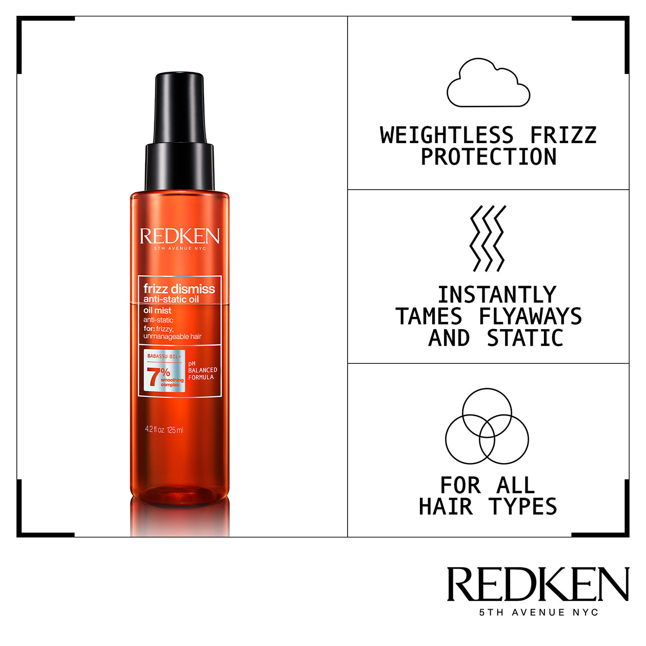 Redken Frizz Dismiss Oil Mist Benefit