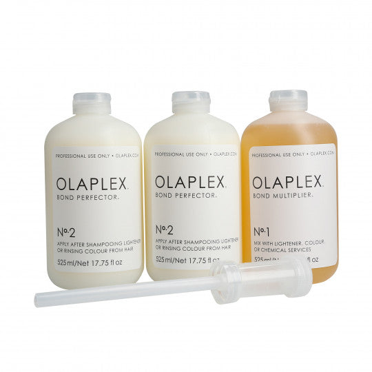 Olaplex Bonder Kit Salon Size No.1 Multiplier 17.75oz / 525ml & No.2 Bond Perfector 17.75oz / 525ml - Olaplex Products for Hair Color Protection