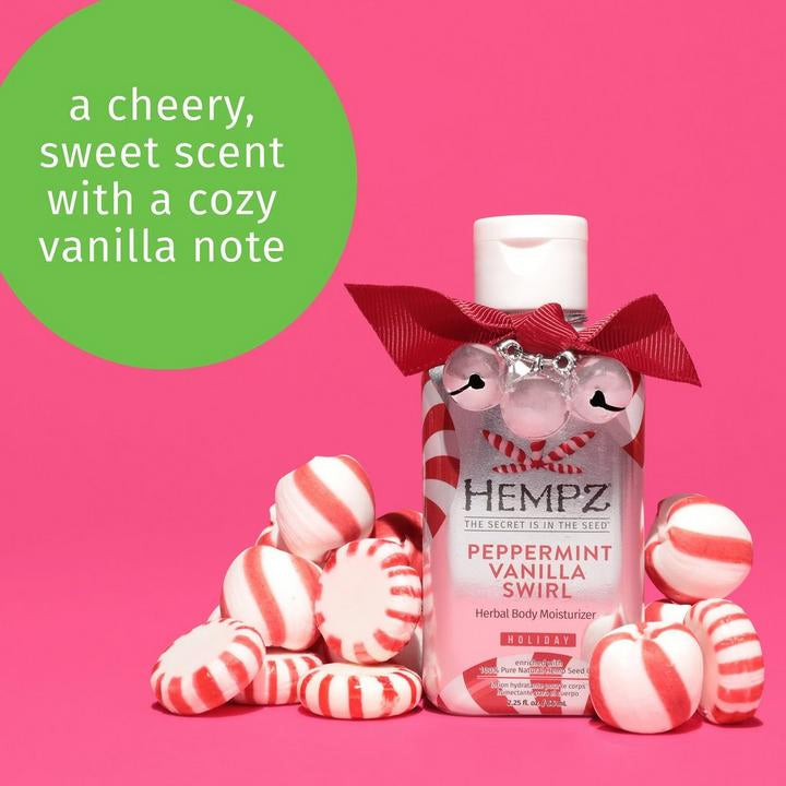 hempz holiday mini travel moisturizer peppermint vanilla
