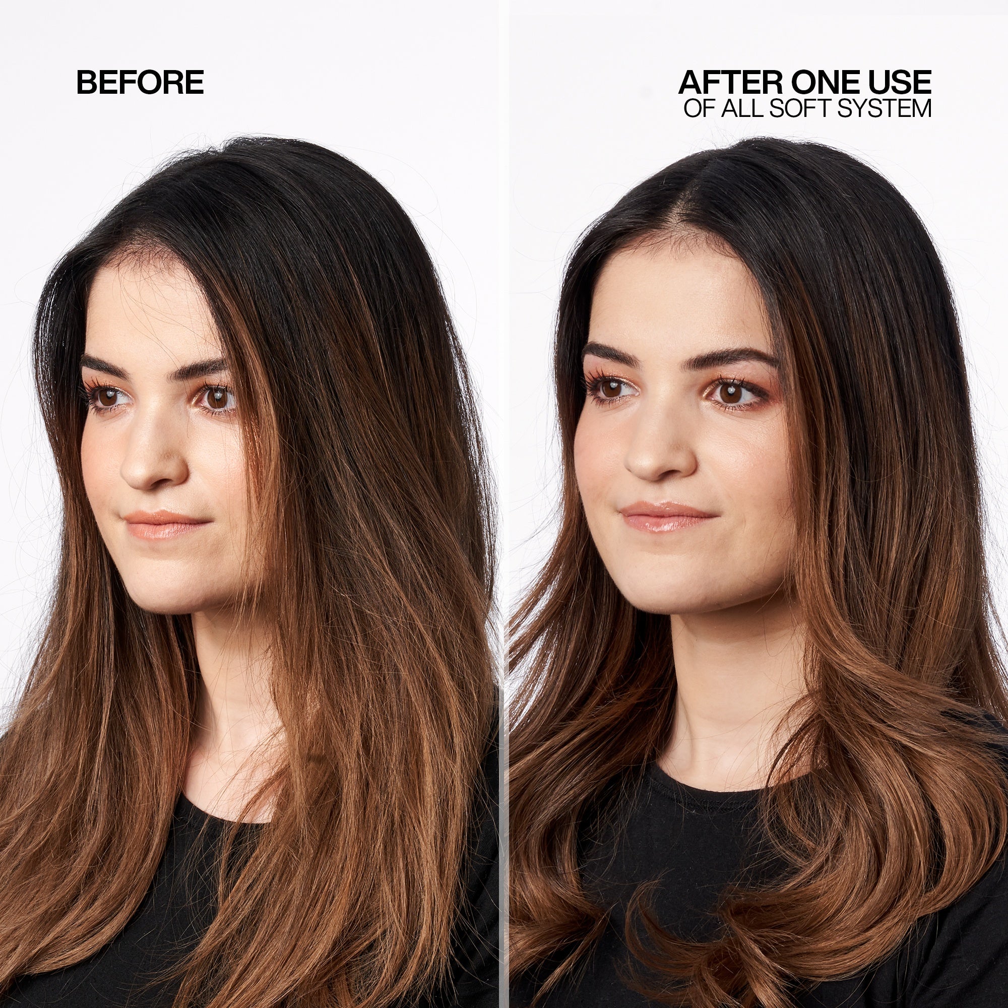 Redken All Soft Before After