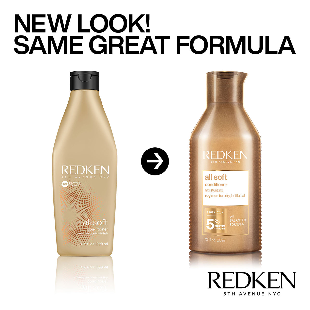 Redken All Soft Set Redken Shampoo 10.1oz / 300ml, Redken Conditioner 10.1oz / 300ml, Redken Argan Oil 3.7oz / 111ml, & Redken Cream /