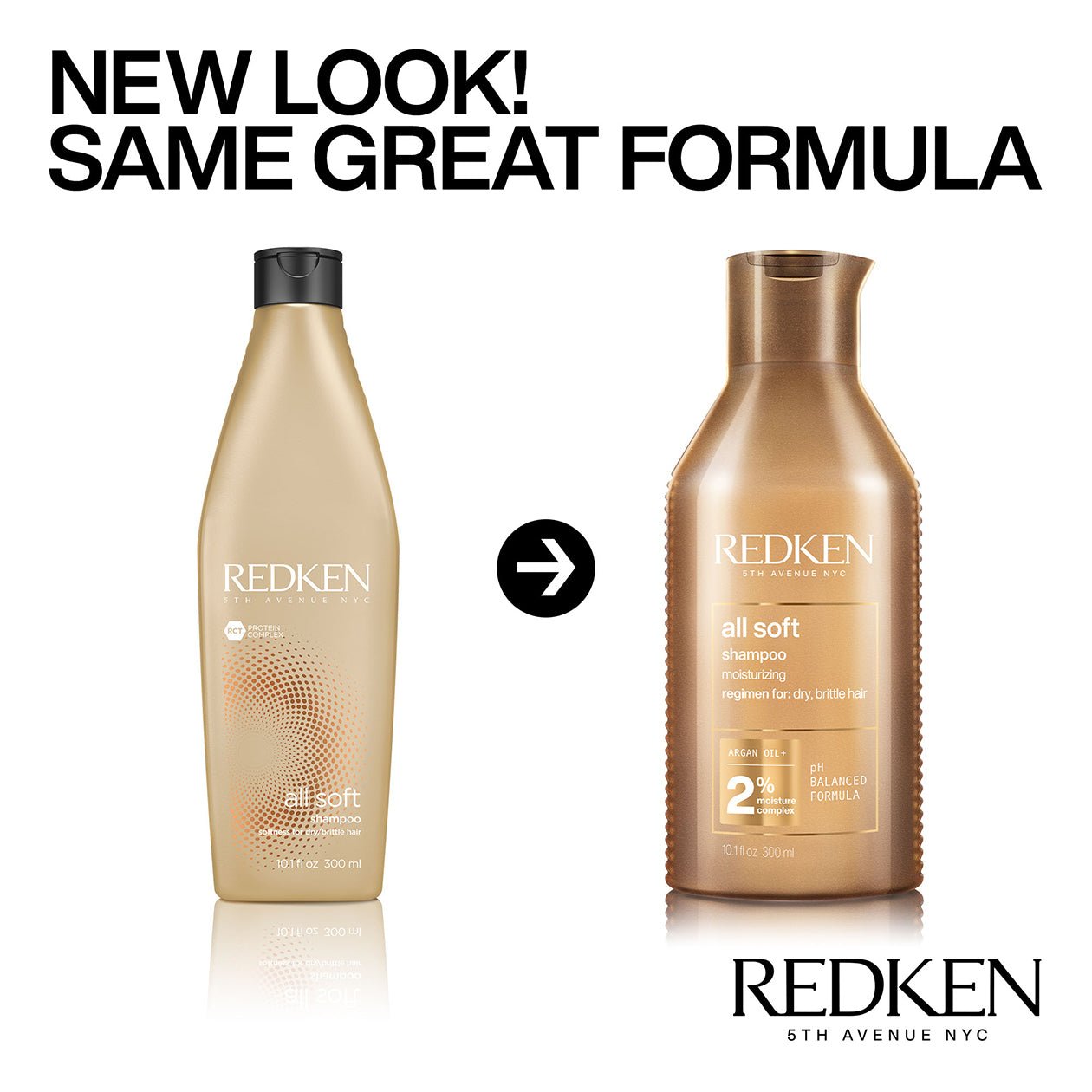 Redken All Soft Set Redken Shampoo 10.1oz / 300ml, Redken Conditioner 10.1oz / 300ml, Redken Argan Oil 3.7oz / 111ml, & Redken Cream /