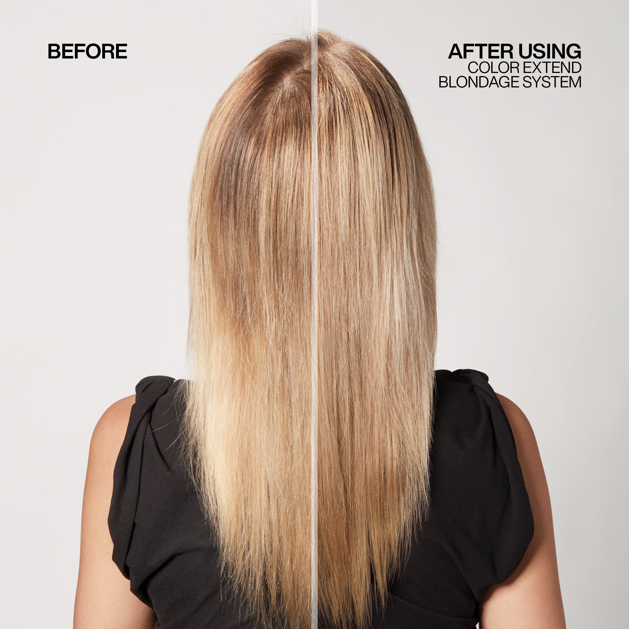 Redken Color Extend Blondage Anti-Brass Mask Before After