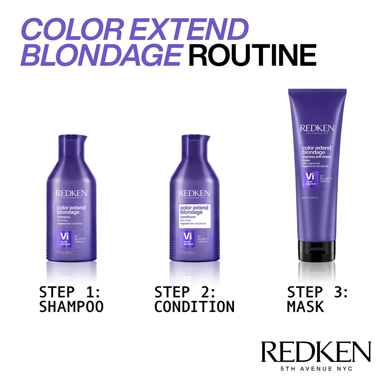 Redken Color Extend Blondage Routine