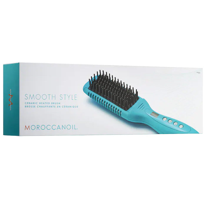Moroccanoil Smooth Style Ceramic Heated Brush Packaging