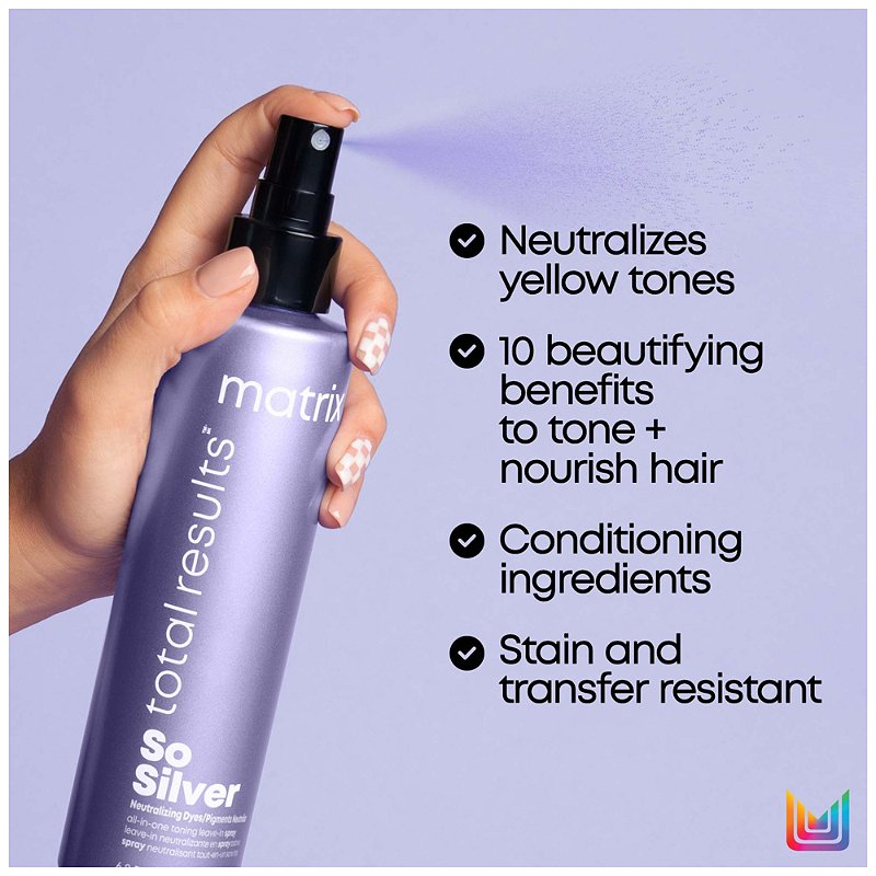 Matrix So Silver Purple Shampoo | Neutralizes Yellow Tones | Color  Depositing & Toning | For Color Treated, Blonde, Grey, and Platinum Hair 